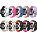 Bracelet silicone floral 18 à 22 mm pour Samsung et Huawei – 6