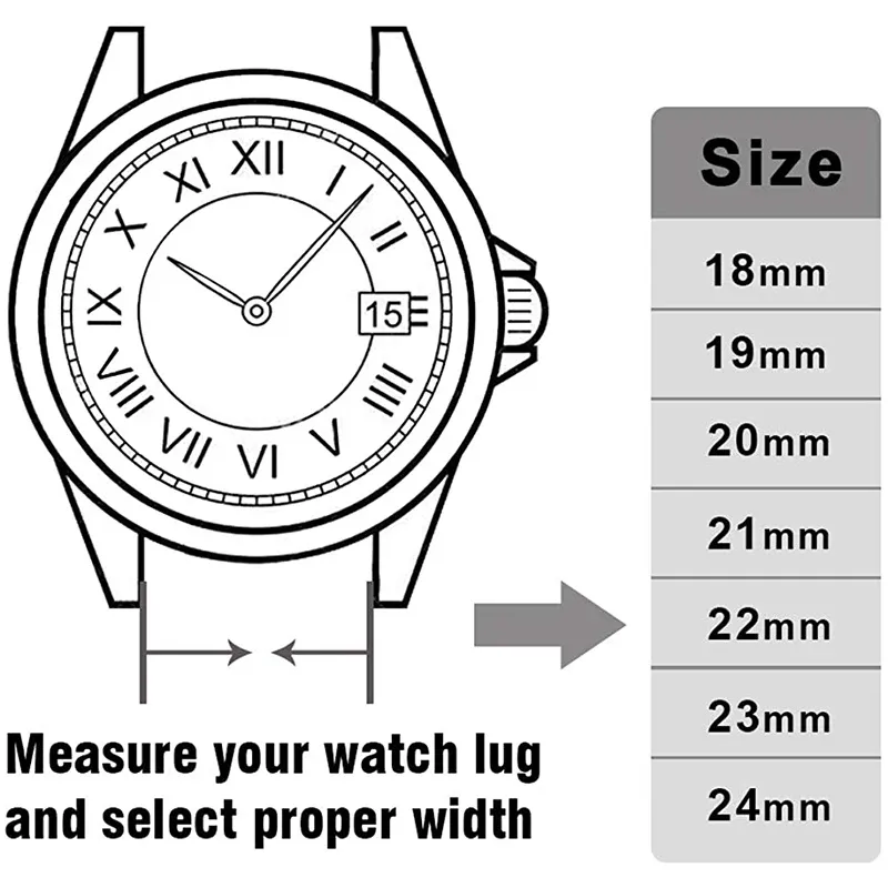 Bracelet silicone floral 18 à 22 mm pour Samsung et Huawei