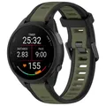 Bracelet silicone Garmin Forerunner 18 à 22 mm sport – Couleur du bracelet Black army green