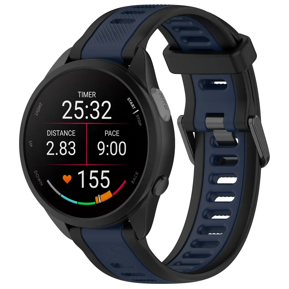 Bracelet silicone Garmin Forerunner 18 à 22 mm sport