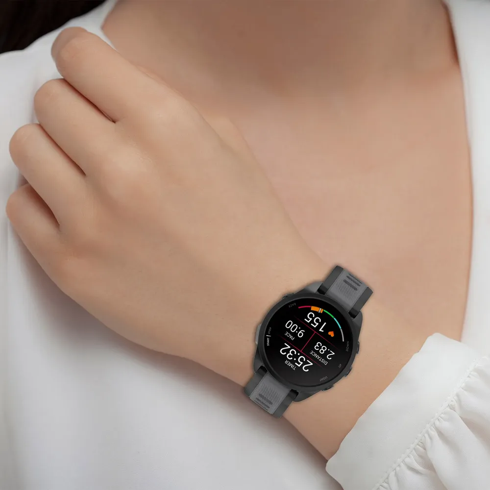 Bracelet silicone Garmin Forerunner 18 à 22 mm sport