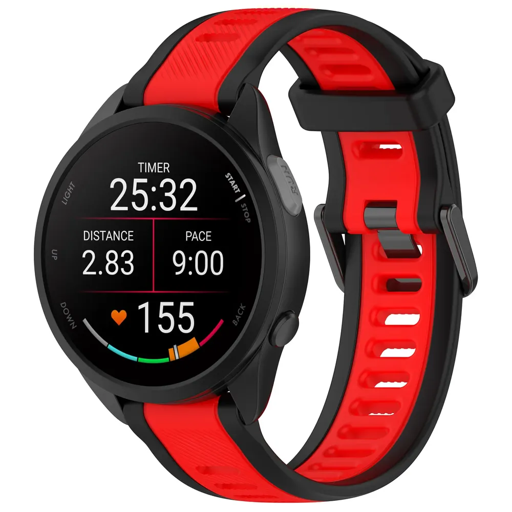 Bracelet silicone Garmin Forerunner 18 à 22 mm sport