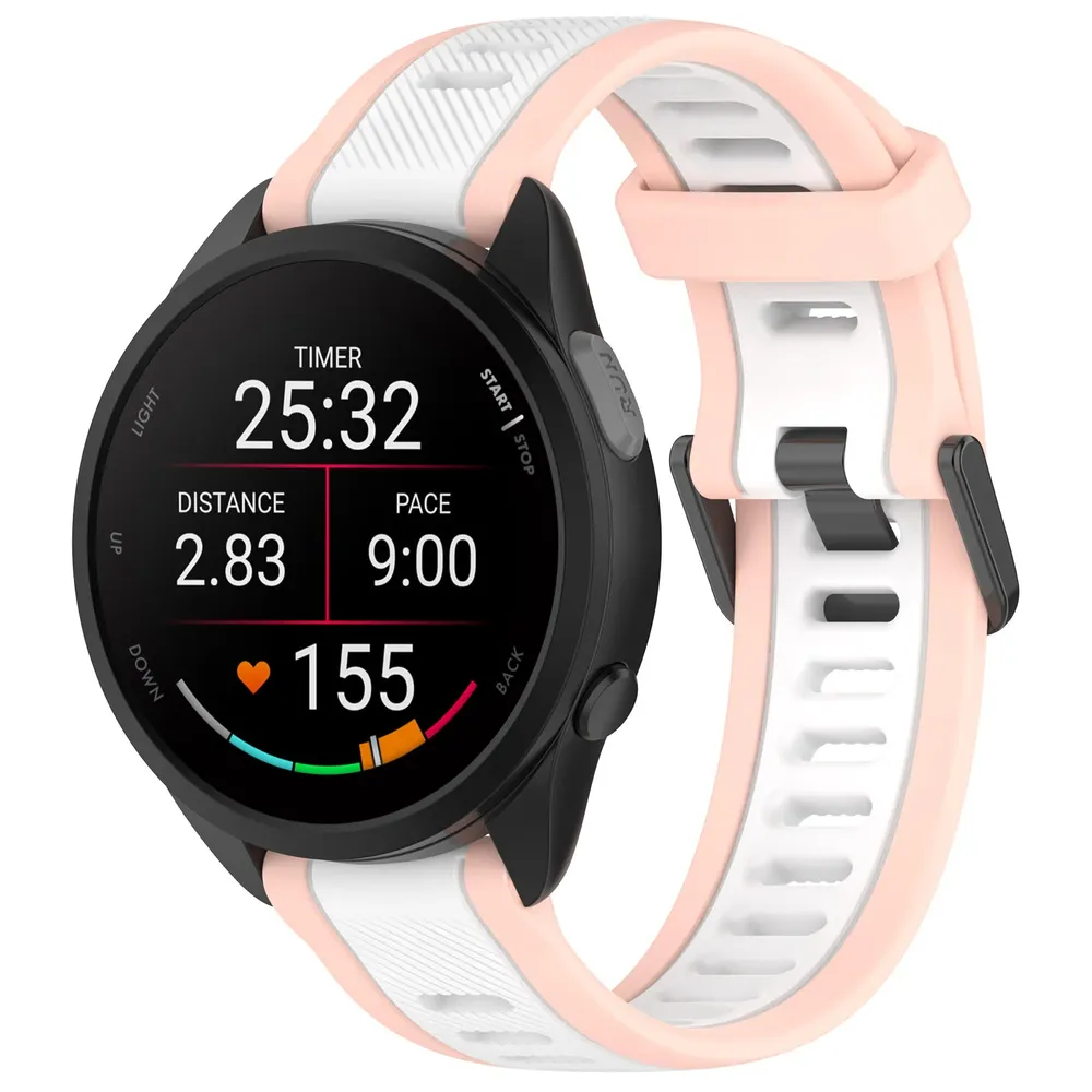 Bracelet silicone Garmin Forerunner 18 à 22 mm sport