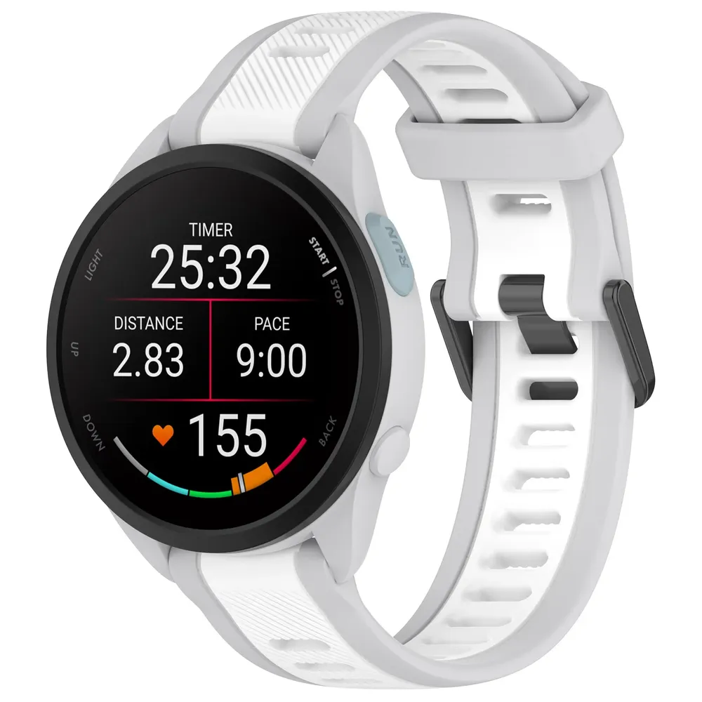 Bracelet silicone Garmin Forerunner 18 à 22 mm sport