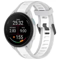 Bracelet silicone Garmin Forerunner 18 à 22 mm sport – Couleur du bracelet Grey white