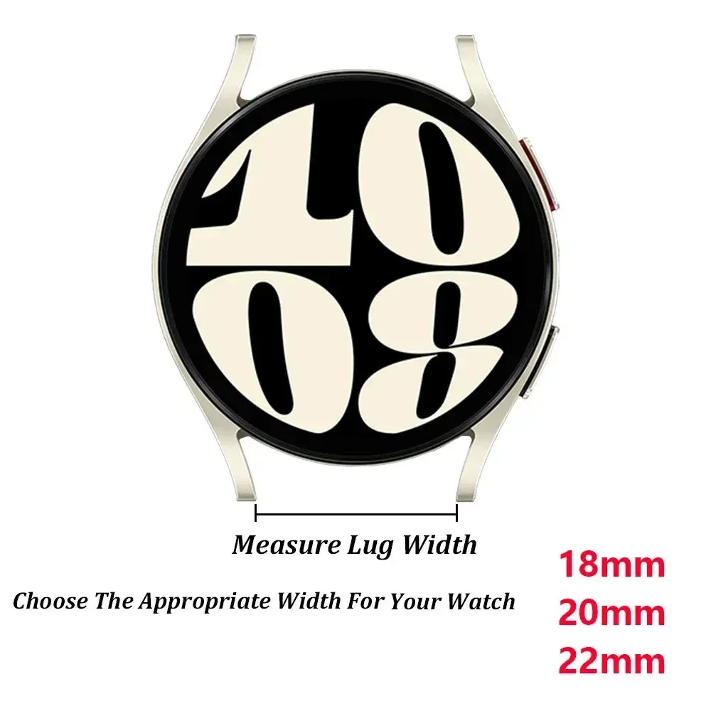Bracelet silicone gravé 18 à 22 mm pour Huawei Samsung