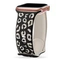 Bracelet silicone gravé 38 à 49 mm pour Apple Watch – Couleur du bracelet Black starlight