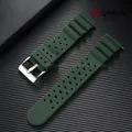 Bracelet silicone haute résistance 20 et 22 mm sport – Couleur du bracelet Green