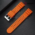 Bracelet silicone haute résistance 20 et 22 mm sport – Couleur du bracelet Orange
