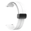 Bracelet silicone magnétique 20 à 22 mm pour montre connectée – Couleur du bracelet Blanc