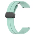 Bracelet silicone magnétique 20 à 22 mm pour montre connectée – Couleur du bracelet Teal