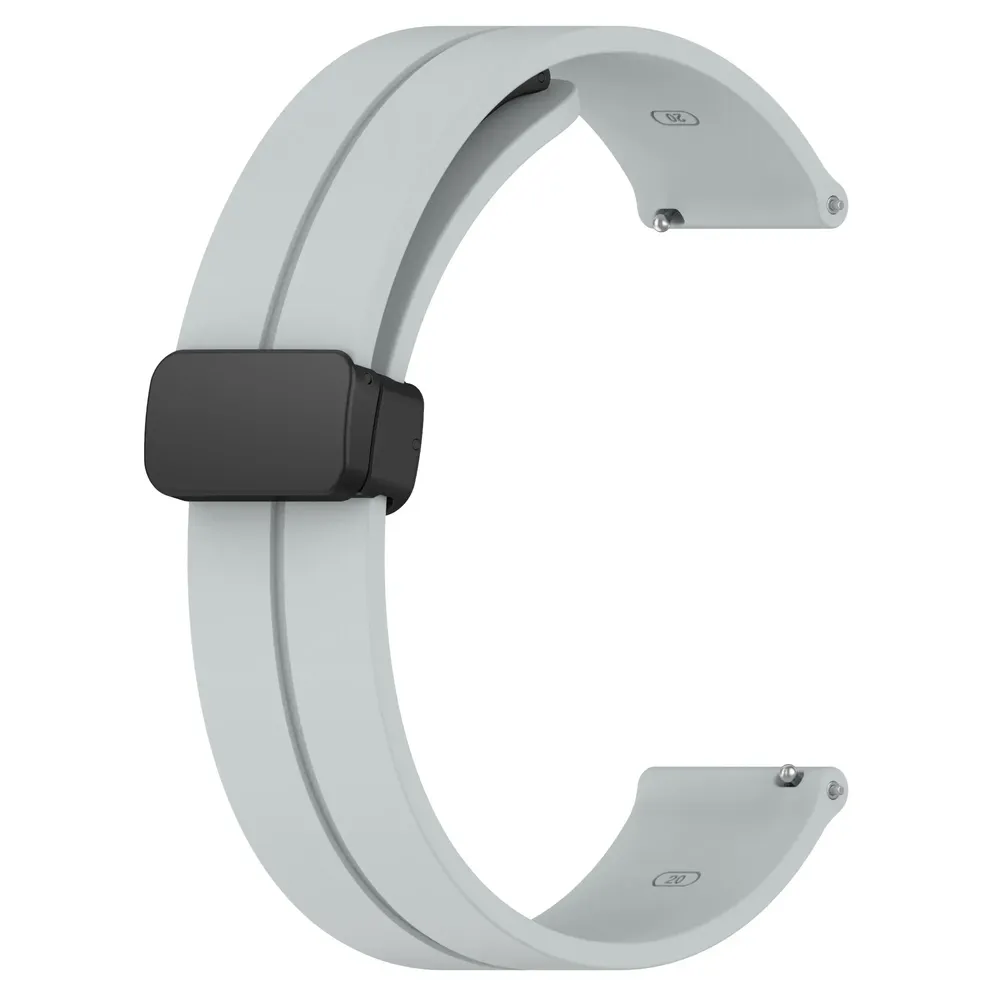 Bracelet silicone magnétique 20 et 22 mm Samsung et Huawei