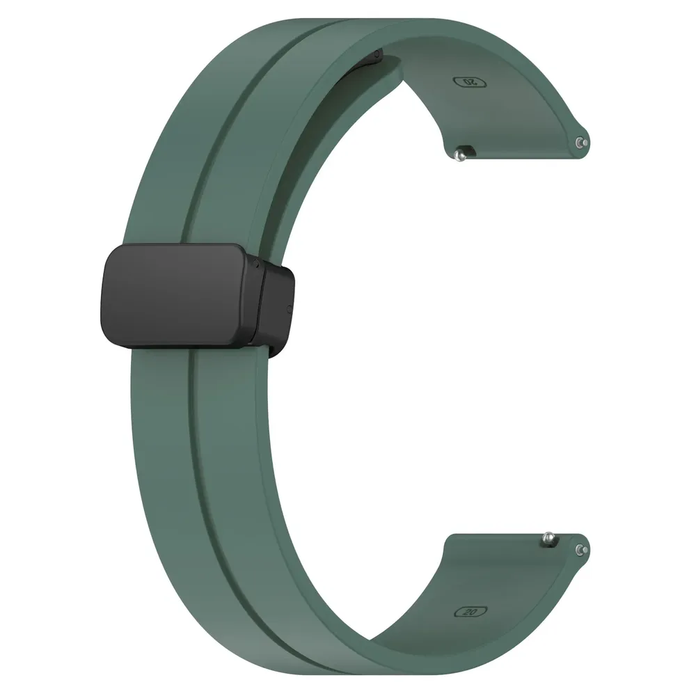 Bracelet silicone magnétique 20 et 22 mm Samsung et Huawei