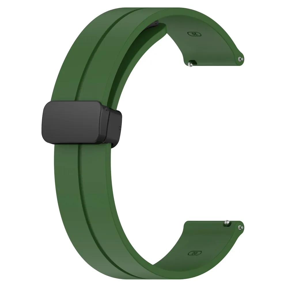 Bracelet silicone magnétique 20 et 22 mm Samsung et Huawei