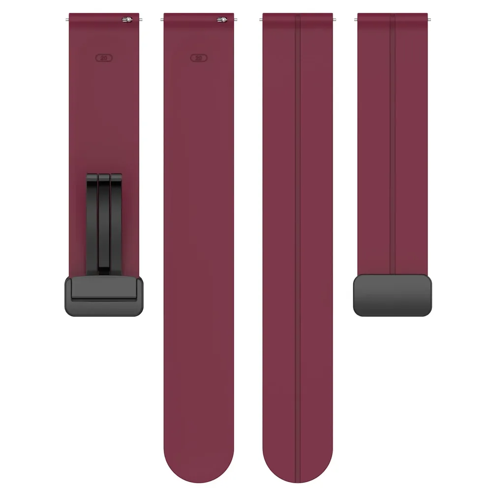 Bracelet silicone magnétique 20 et 22 mm Samsung et Huawei