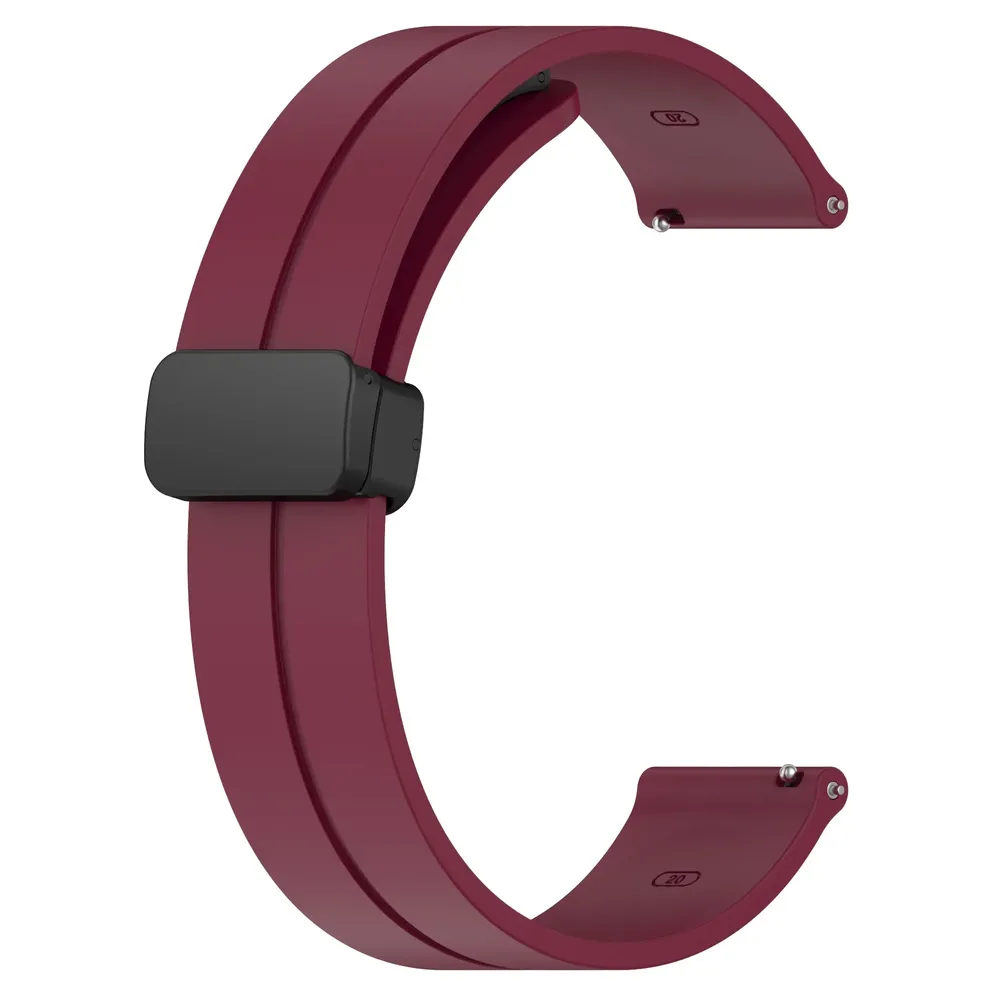 Bracelet silicone magnétique 20 et 22 mm Samsung et Huawei