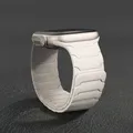 Bracelet silicone magnétique pour Apple Watch 38 à 49 mm – Couleur du bracelet Antique White