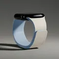 Bracelet silicone magnétique pour Apple Watch 38 à 49 mm – Couleur du bracelet Beige blue