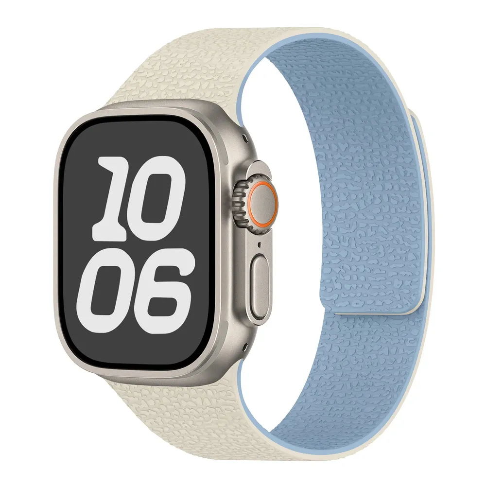 Bracelet silicone magnétique pour Apple Watch 38 à 49 mm