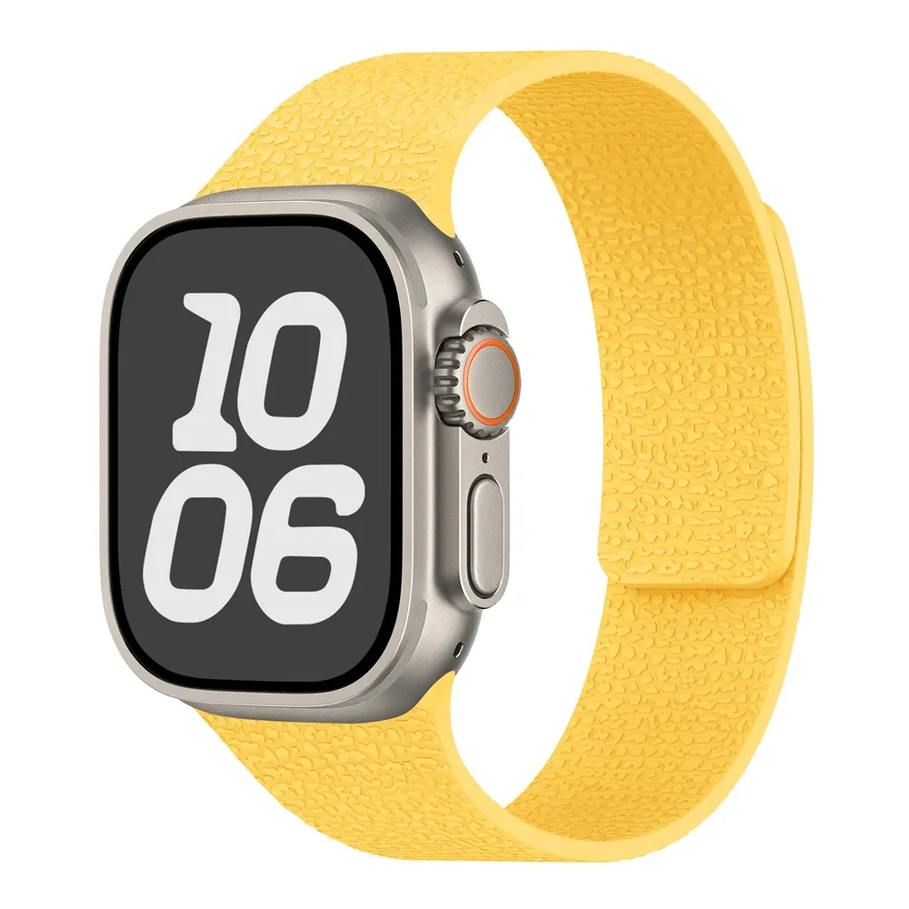 Bracelet silicone magnétique pour Apple Watch 38 à 49 mm