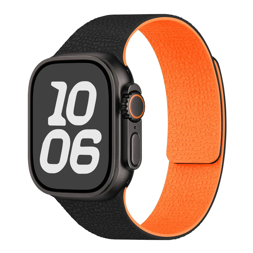 Bracelet silicone magnétique pour Apple Watch 38 à 49 mm