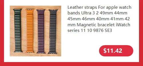 Bracelet silicone magnétique pour Apple Watch 38 à 49 mm