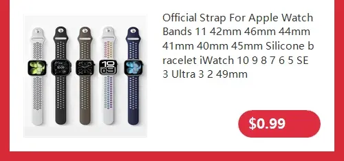 Bracelet silicone magnétique pour Apple Watch 38 à 49 mm