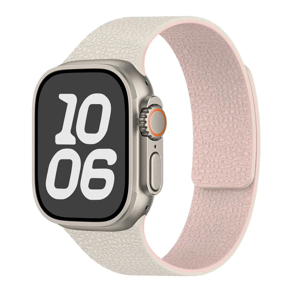 Bracelet silicone magnétique pour Apple Watch 38 à 49 mm