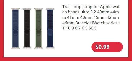 Bracelet silicone magnétique pour Apple Watch 38 à 49 mm
