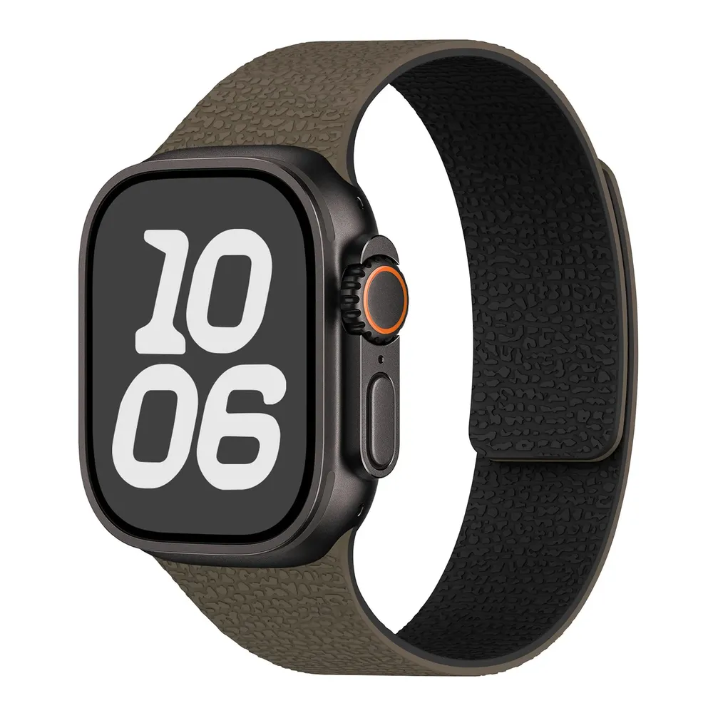 Bracelet silicone magnétique pour Apple Watch 38 à 49 mm