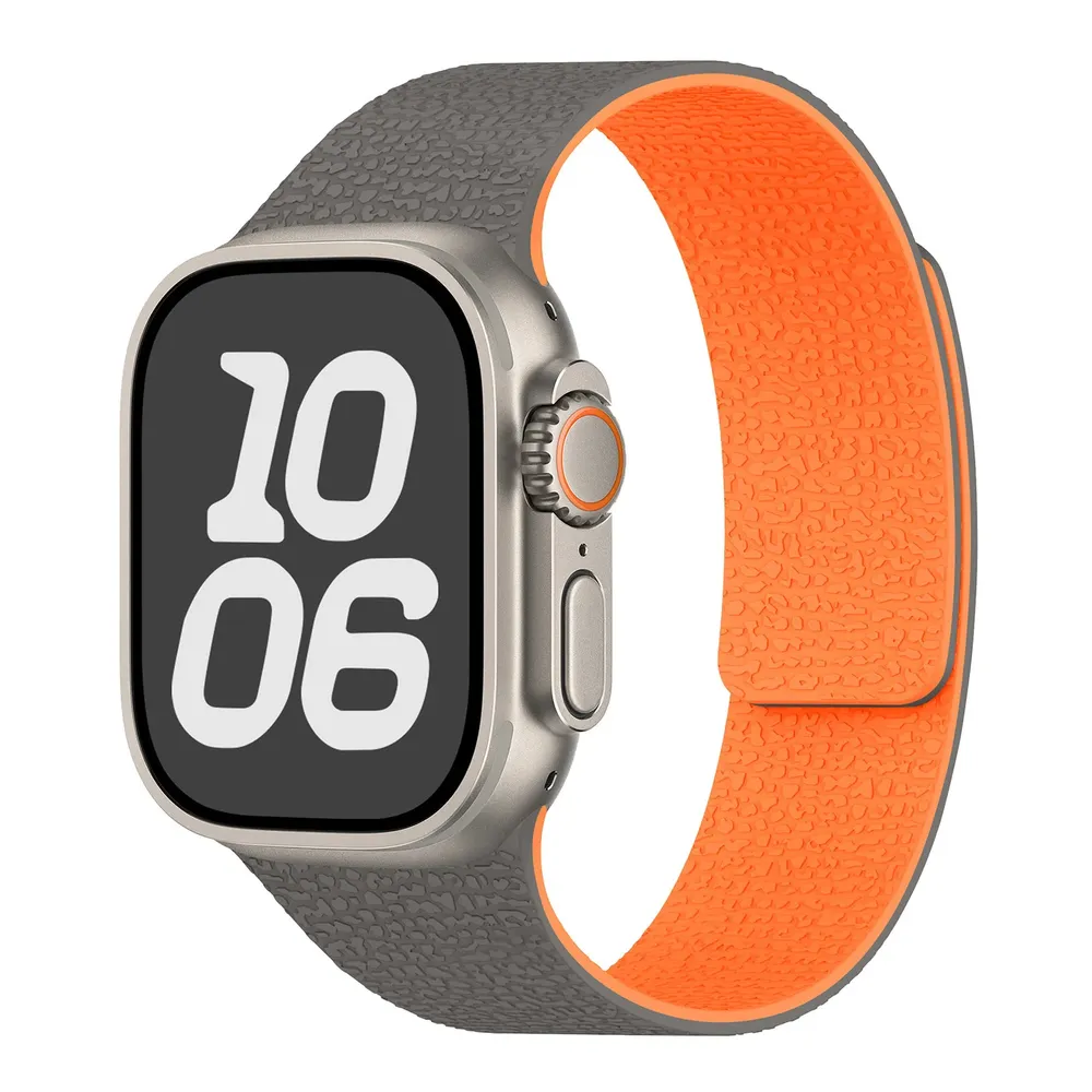 Bracelet silicone magnétique pour Apple Watch 38 à 49 mm