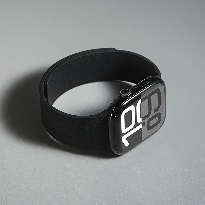 Bracelet silicone magnétique pour Apple Watch 38 à 49 mm
