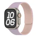 Bracelet silicone magnétique pour Apple Watch 38 à 49 mm – Couleur du bracelet purple pink