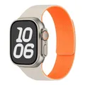 Bracelet silicone magnétique pour Apple Watch 38 à 49 mm – Couleur du bracelet star orange