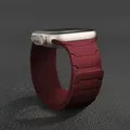 Bracelet silicone magnétique pour Apple Watch 38 à 49 mm – Couleur du bracelet wine red