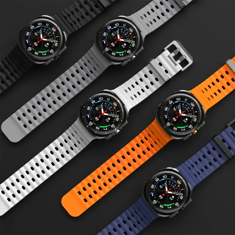 Bracelet silicone marin pour Samsung Galaxy Watch Ultra