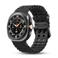 Bracelet silicone marin pour Samsung Galaxy Watch Ultra – Couleur du bracelet Black