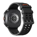 Bracelet silicone marin pour Samsung Galaxy Watch Ultra – Couleur du bracelet Black-Ultra Logo