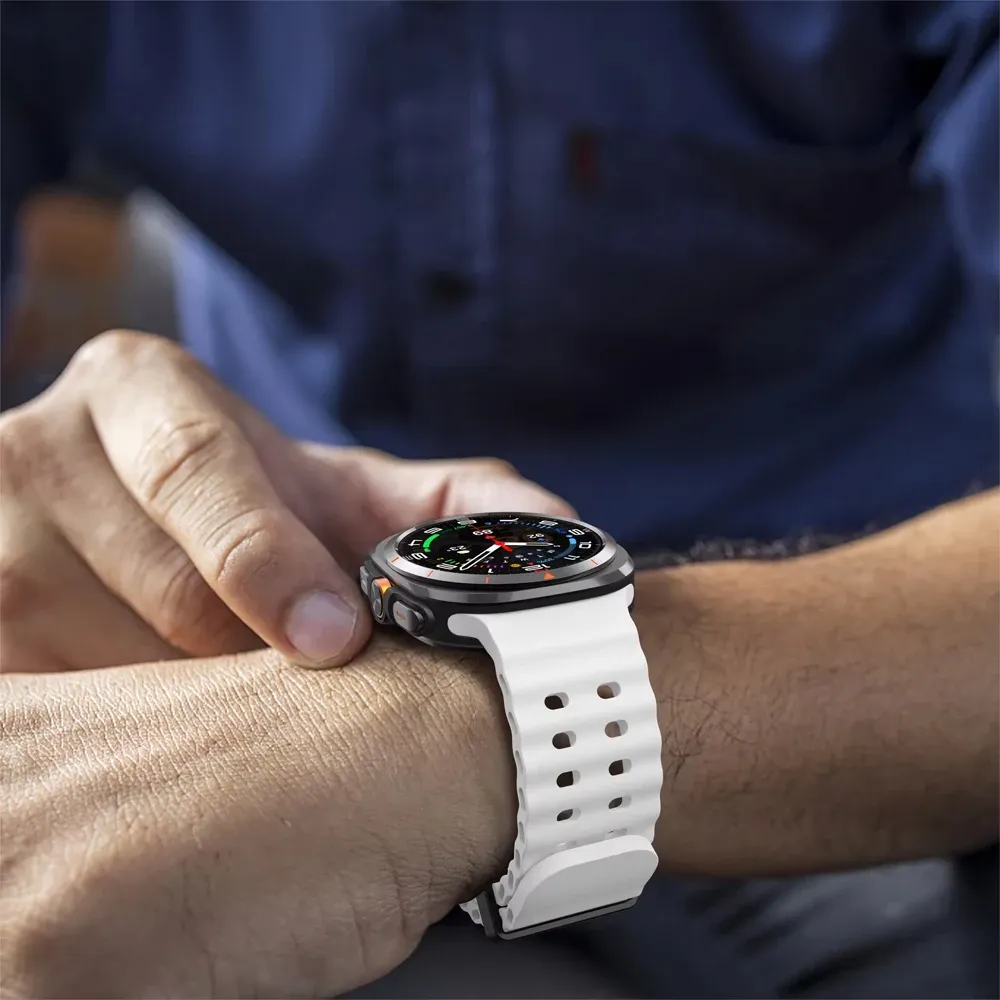 Bracelet silicone marin pour Samsung Galaxy Watch Ultra
