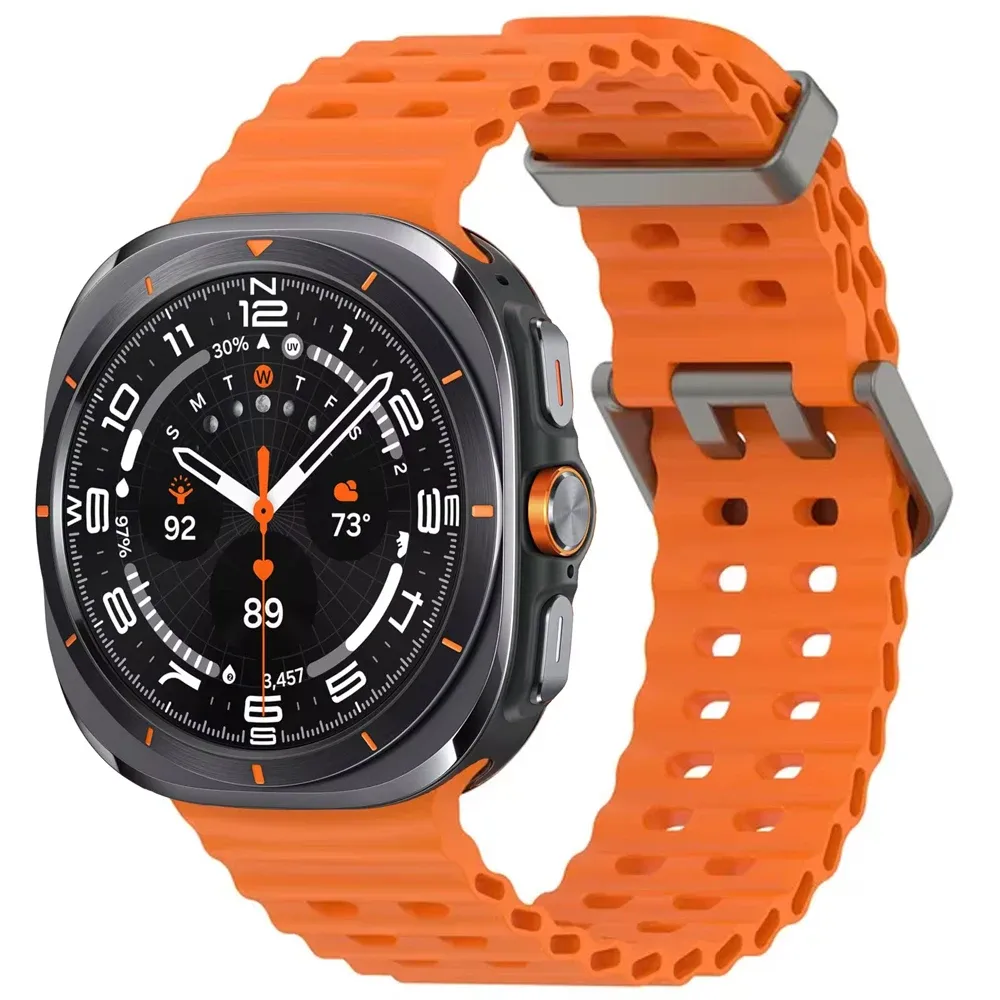 Bracelet silicone marin pour Samsung Galaxy Watch Ultra