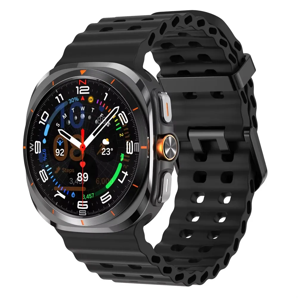Bracelet silicone marin pour Samsung Galaxy Watch Ultra