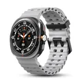 Bracelet silicone marin pour Samsung Galaxy Watch Ultra – Couleur du bracelet Gray