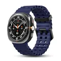 Bracelet silicone marin pour Samsung Galaxy Watch Ultra – Couleur du bracelet midnight blue
