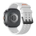 Bracelet silicone marin pour Samsung Galaxy Watch Ultra – Couleur du bracelet White-Ultra Logo