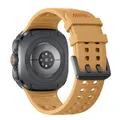 Bracelet silicone marin pour Samsung Galaxy Watch Ultra – Couleur du bracelet Yellow-Ultra Logo
