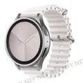 Bracelet silicone océan 20 à 22 mm pour Samsung Galaxy – Couleur du bracelet Antique white 22