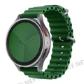 Bracelet silicone océan 20 à 22 mm pour Samsung Galaxy – Couleur du bracelet Army green 07