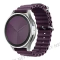 Bracelet silicone océan 20 à 22 mm pour Samsung Galaxy – Couleur du bracelet Berry purple 21