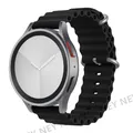 Bracelet silicone océan 20 à 22 mm pour Samsung Galaxy – Couleur du bracelet Black 01