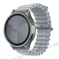 Bracelet silicone océan 20 à 22 mm pour Samsung Galaxy – Couleur du bracelet cloudy grey 24
